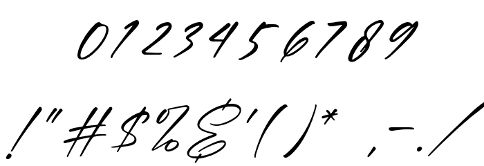 Young Generation [Demo] Italic Шрифта ДРУГИЕ символов