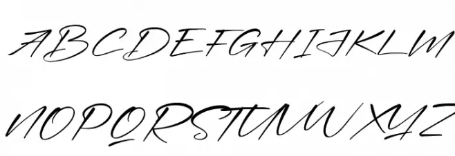 Young Generation [Demo] Italic Font UPPERCASE