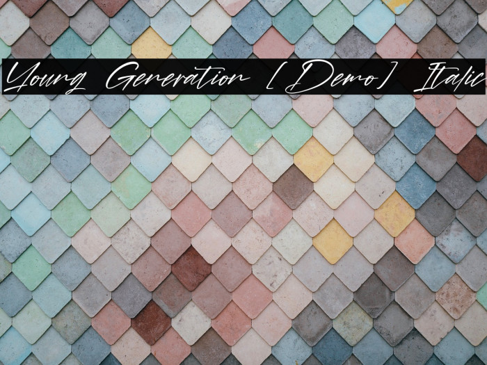 Young Generation [Demo] Italic Example 2