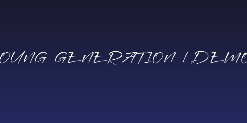 Young Generation [Demo] Social Header