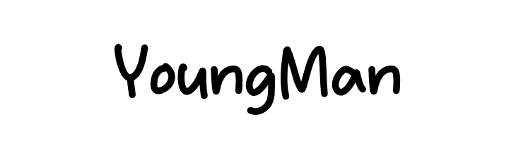 Young Man  Frei Schriftart Herunterladen
