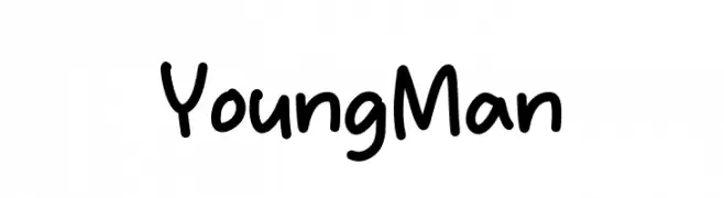 Young Man  Fuentes Gratis Descargar