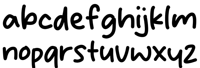 Young Man Font LOWERCASE