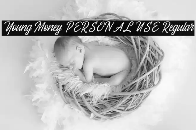 Young Money PERSONAL USE Regular Font examples
