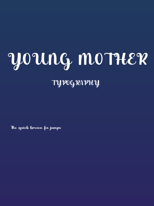 Young Mother Poster