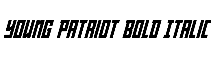 Young Patriot Bold Italic  Descarca Fonturi Gratis