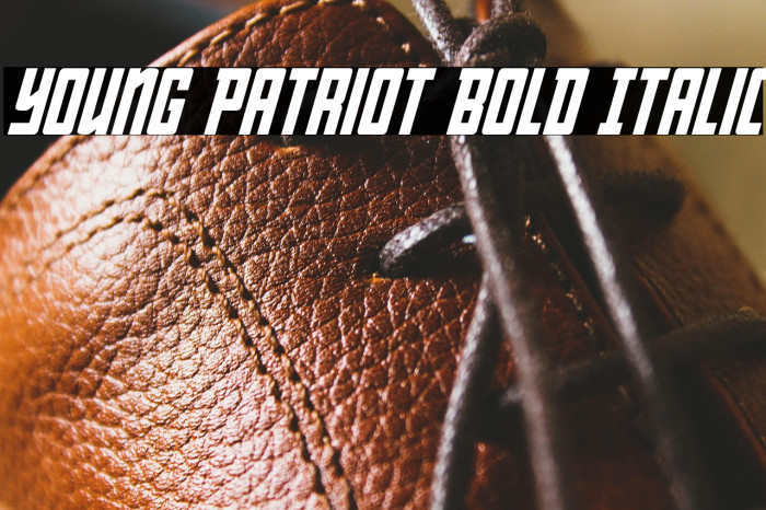 Young Patriot Bold Italic Example 3