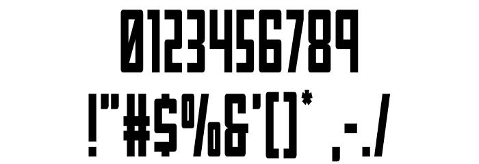 Young Patriot Condensed Font OTHER CHARS