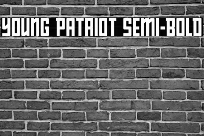 Young Patriot Semi-Bold Font examples