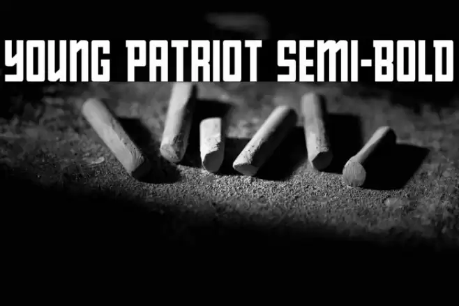 Young Patriot Semi-Bold Font examples