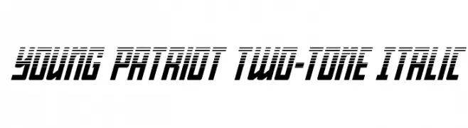 Young Patriot Two-Tone Italic  免费字体下载