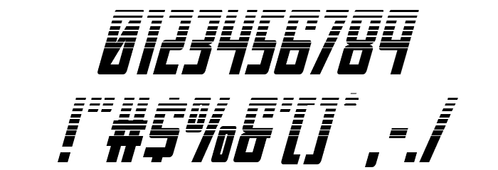 Young Patriot Two-Tone Italic Font OTHER CHARS