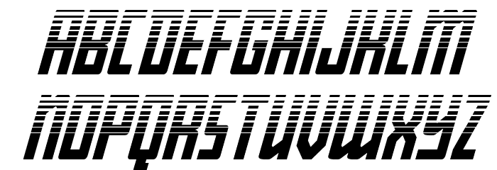 Young Patriot Two-Tone Italic Font LOWERCASE