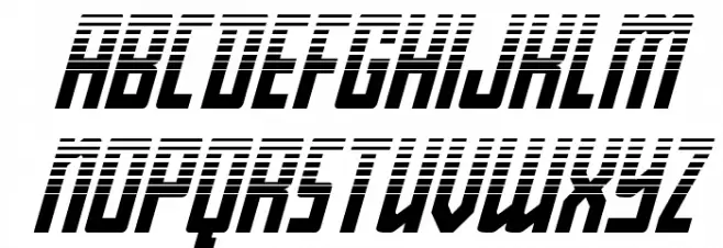 Young Patriot Two-Tone Italic Font LOWERCASE