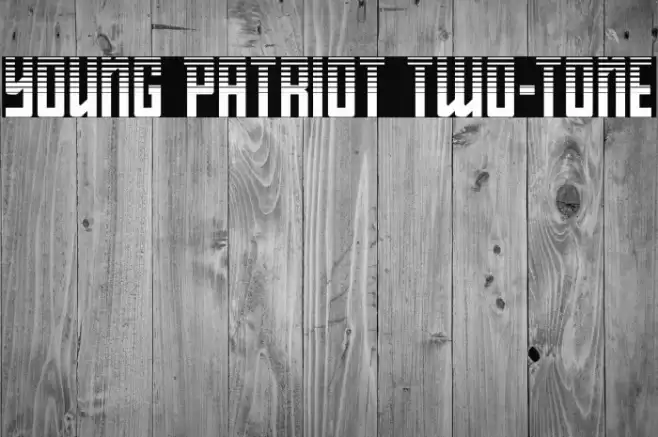 Young Patriot Two-Tone Font examples