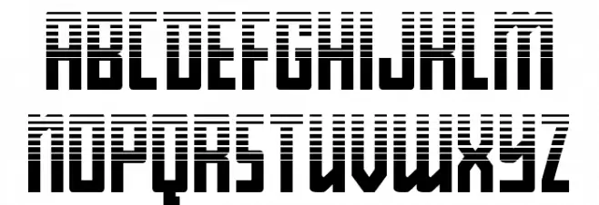 Young Patriot Two-Tone Font Litere mici