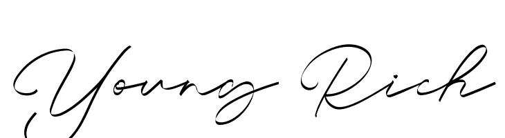 Young Rich  font caratteri gratis