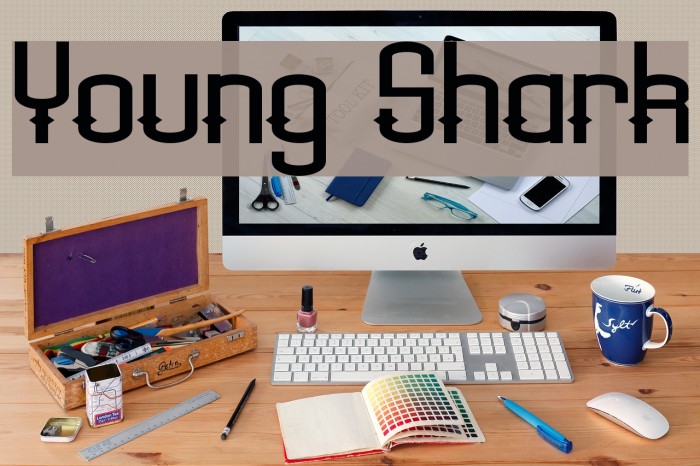 Young Shark Font examples
