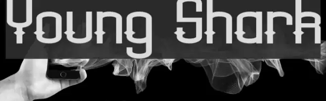 Young Shark Font examples