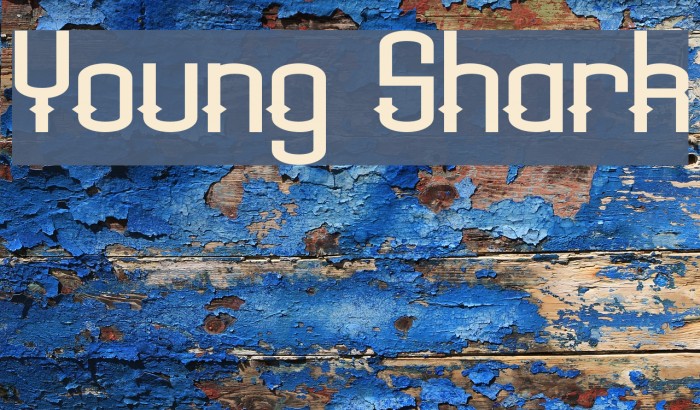 Young Shark Font examples