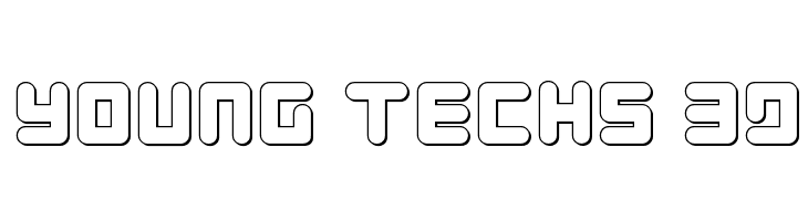 Young Techs 3D Font