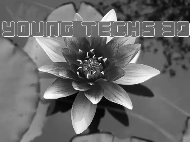 Young Techs 3D Font examples