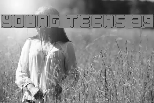 Young Techs 3D Font examples