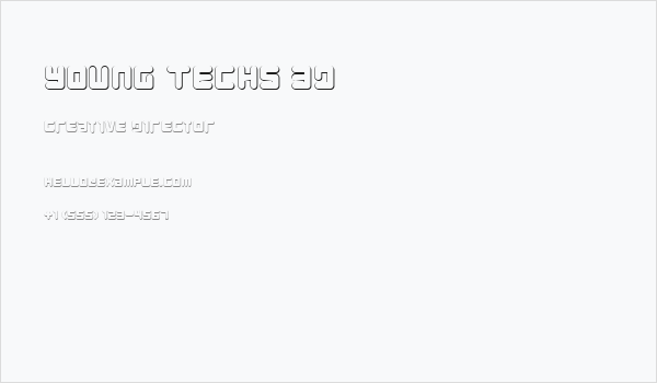 Young Techs 3D Business Card