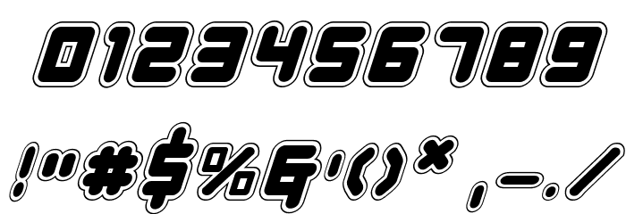 Young Techs Academy Italic Font OTHER CHARS