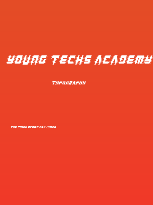 Young Techs Academy Italic Poster
