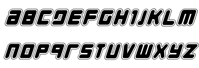 Young Techs Academy Italic Font LOWERCASE