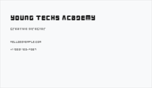Young Techs Academy Business Card