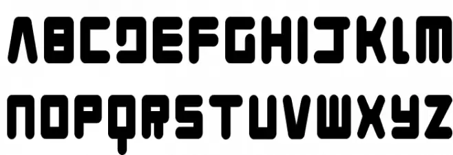 Young Techs Condensed Schriftart Groß