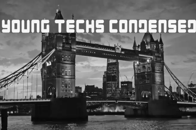 Young Techs Condensed Font examples
