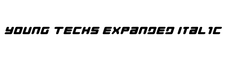 Young Techs Expanded Italic  Free Fonts Download