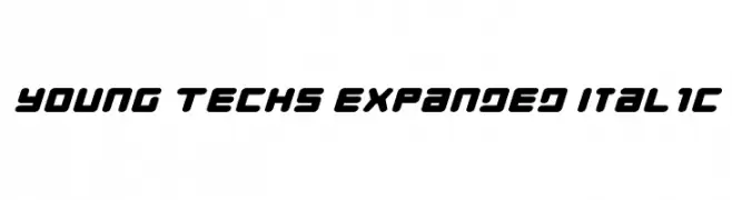 Young Techs Expanded Italic  Fuentes Gratis Descargar