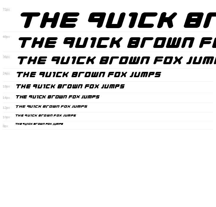 Young Techs Expanded Italic Waterfall