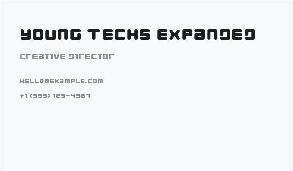 Young Techs Expanded Business Card