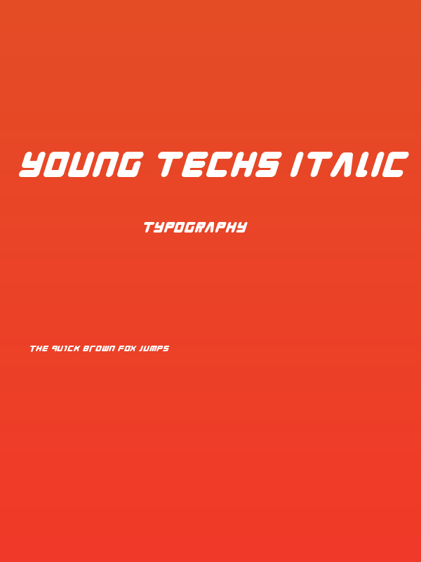 Young Techs Italic Poster