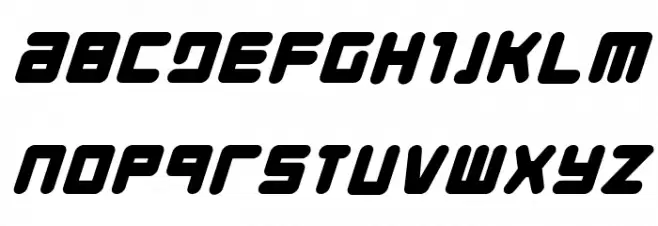 Young Techs Italic Font LOWERCASE