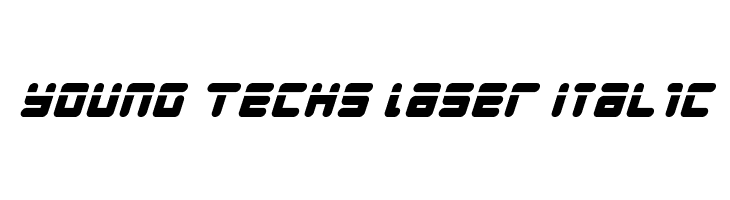 Young Techs Laser Italic Font