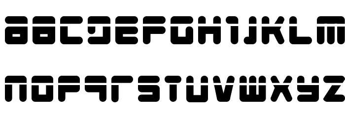 Young Techs Laser Font LOWERCASE