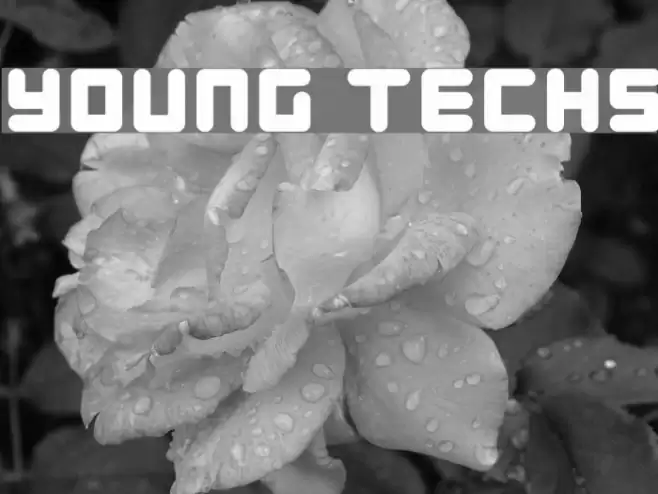 Young Techs フォント examples