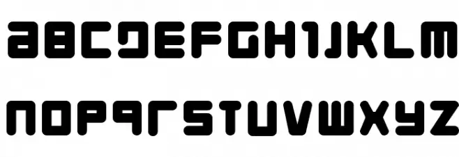 Young Techs フォント 小文字
