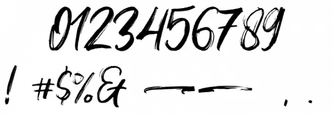 Young Vigor Font OTHER CHARS