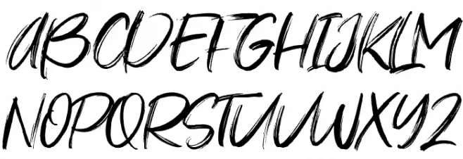 Young Vigor Schriftart Groß