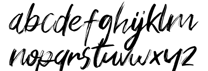 Young Vigor Font LOWERCASE