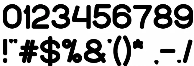 Young forever Font OTHER CHARS