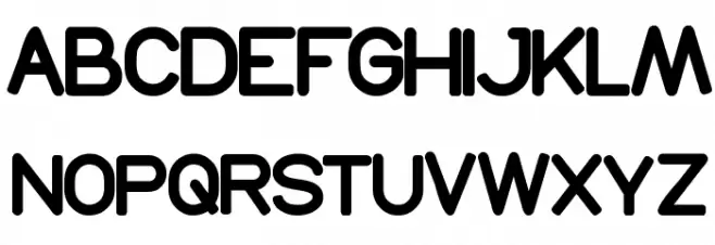 Young forever フォント 大文字
