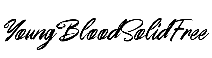 YoungBloodSolidFree  font caratteri gratis